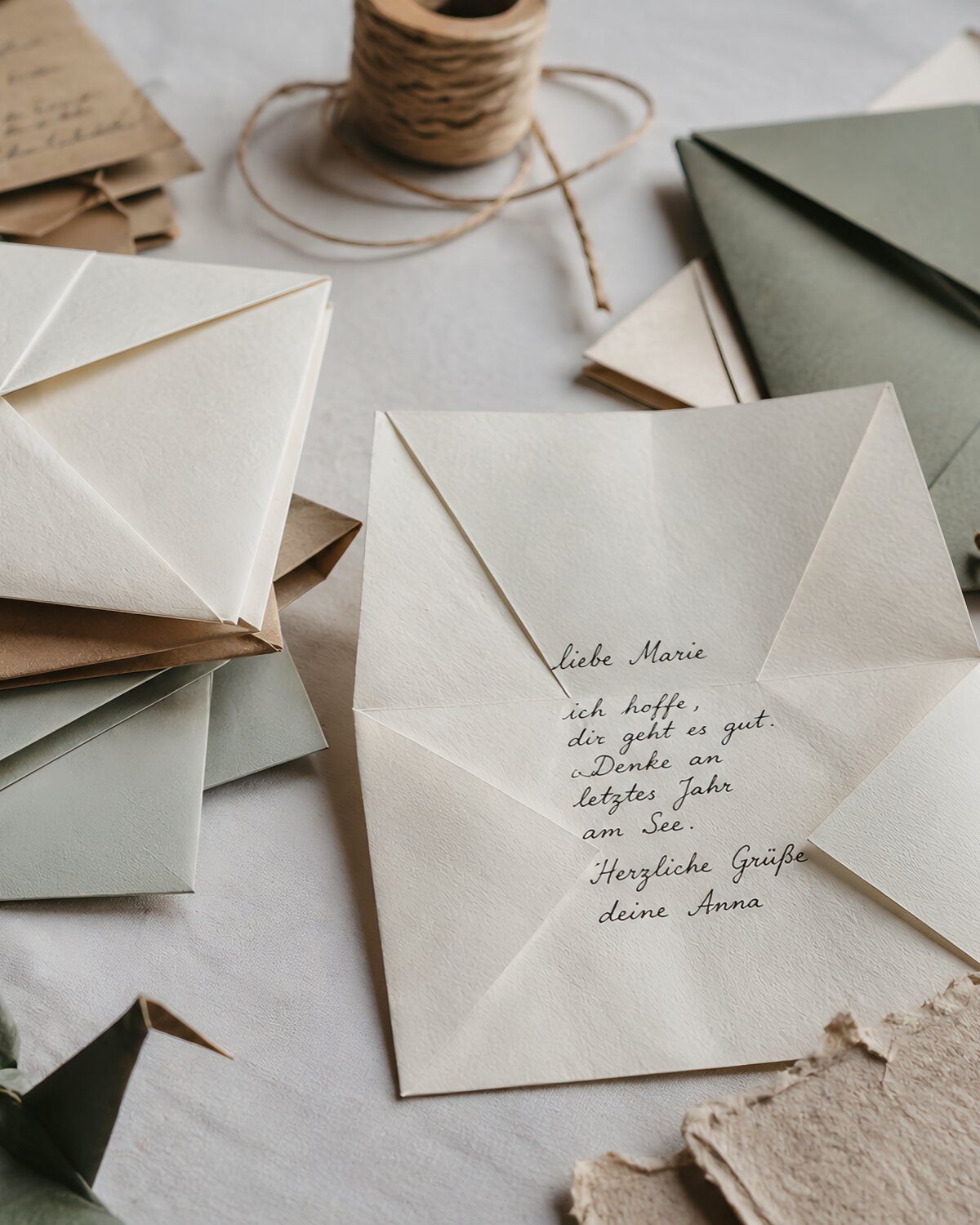 Briefe wie Origami
