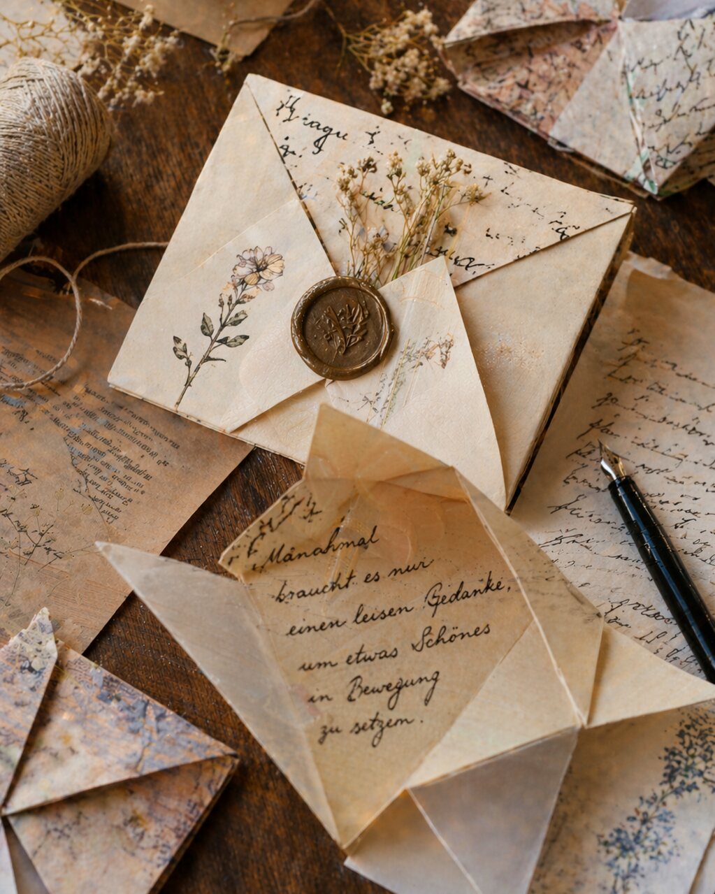 Briefe wie Origami